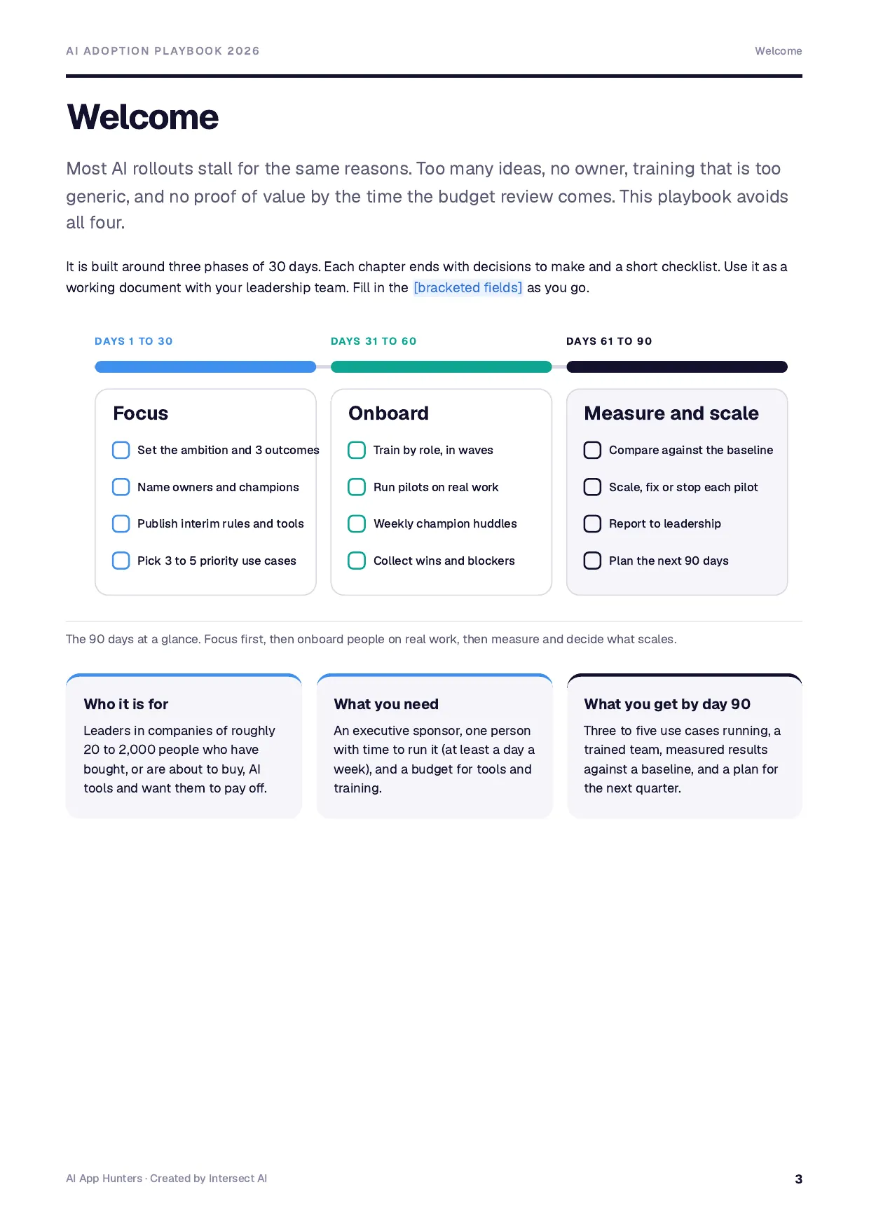 AI Adoption Playbook 2026, preview 3 of 6