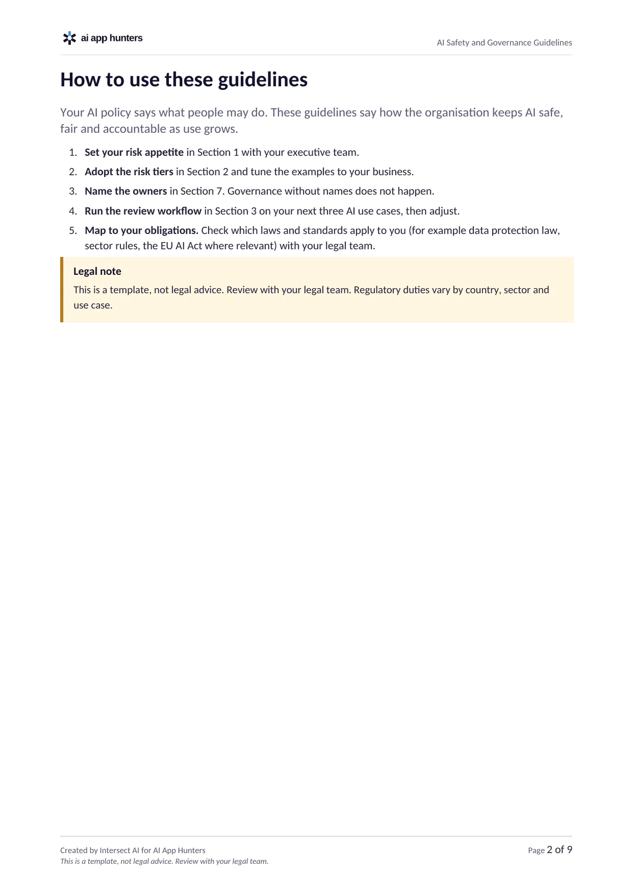 AI Safety and Governance Guidelines, preview 2 of 5