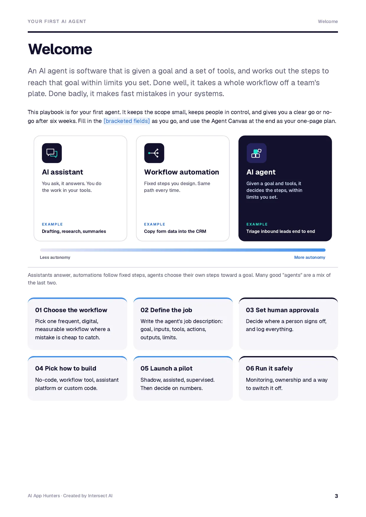 Your First AI Agent, preview 3 of 6